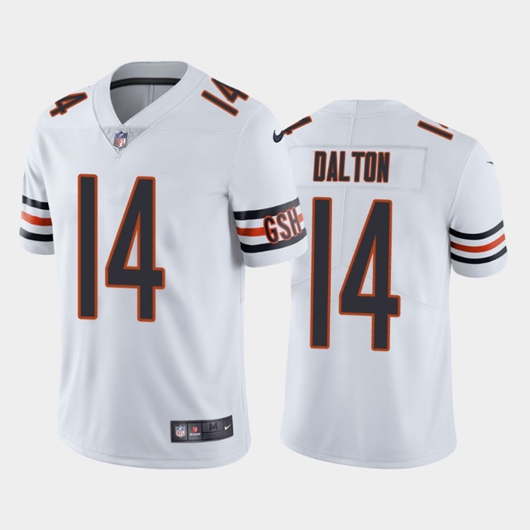 Men's White Chicago Bears #14 Andy Dalton Vapor untouchable Limited Stitched Jersey